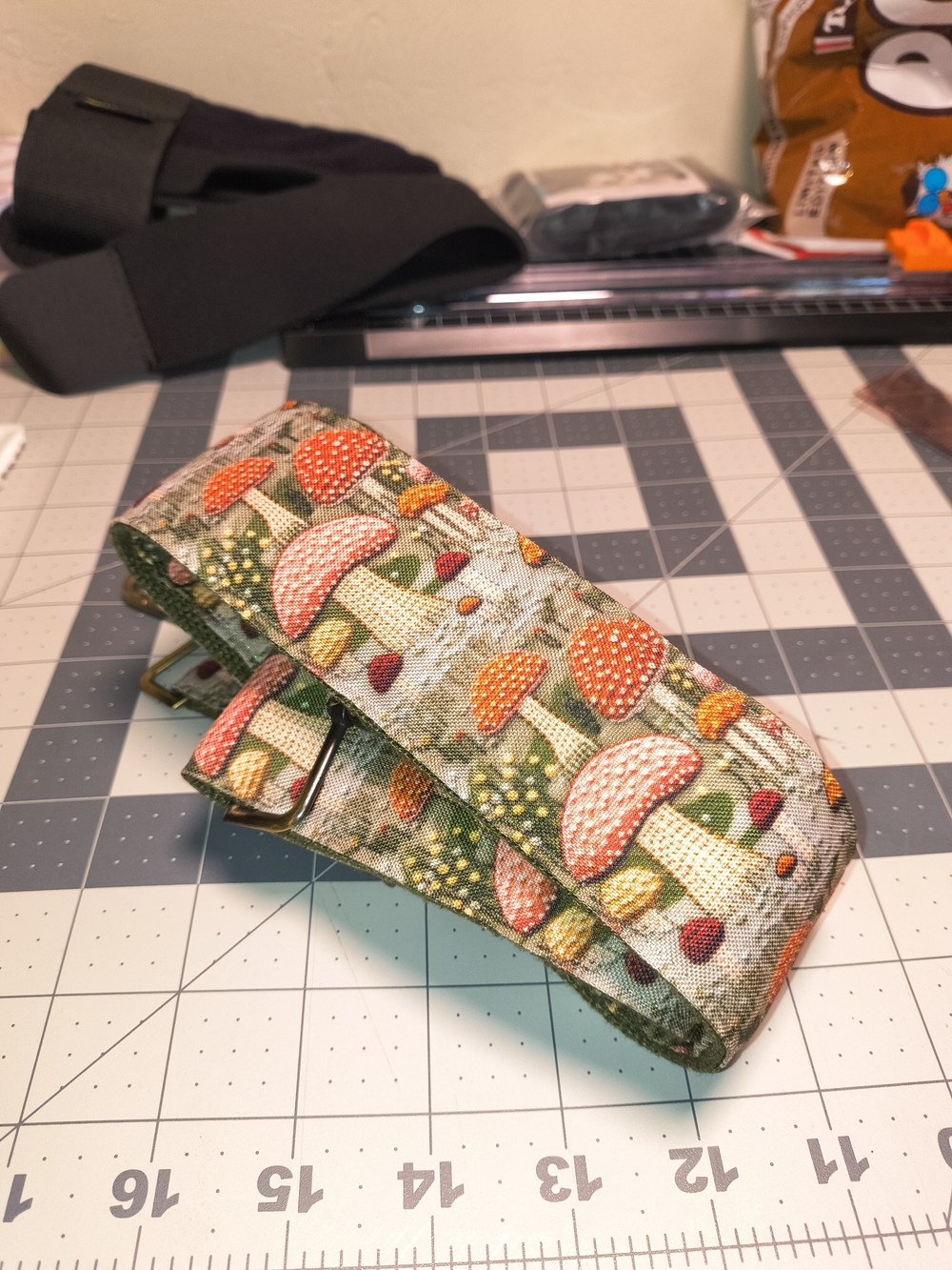 Whimsical Mushroom Crossbody Strap